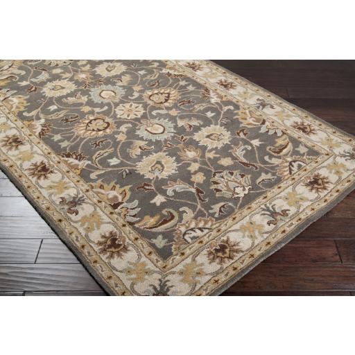 Surya Caesar CAE-1005 Charcoal Dark Brown 4' Square Rug