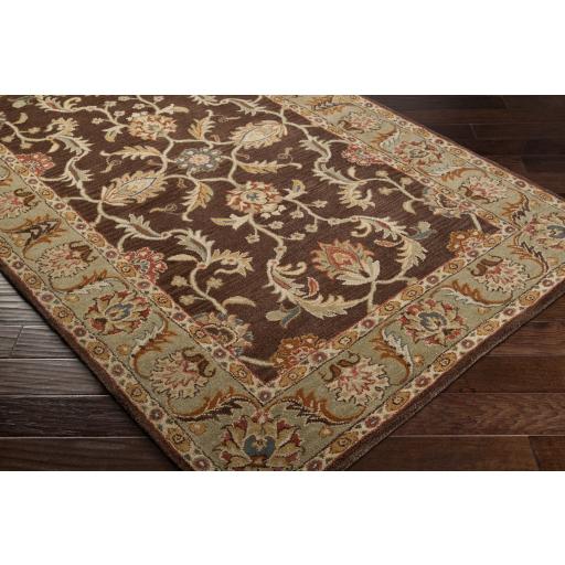 Surya Caesar CAE-1009 Beige Brick Red 4' Square Rug