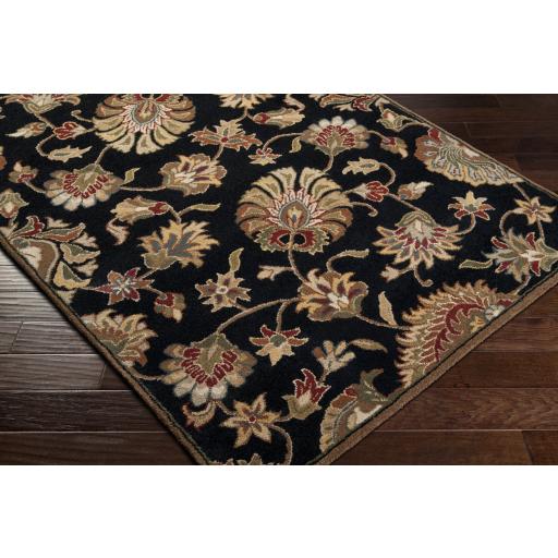 Surya Caesar CAE-1027 Beige Black 4' Square Rug