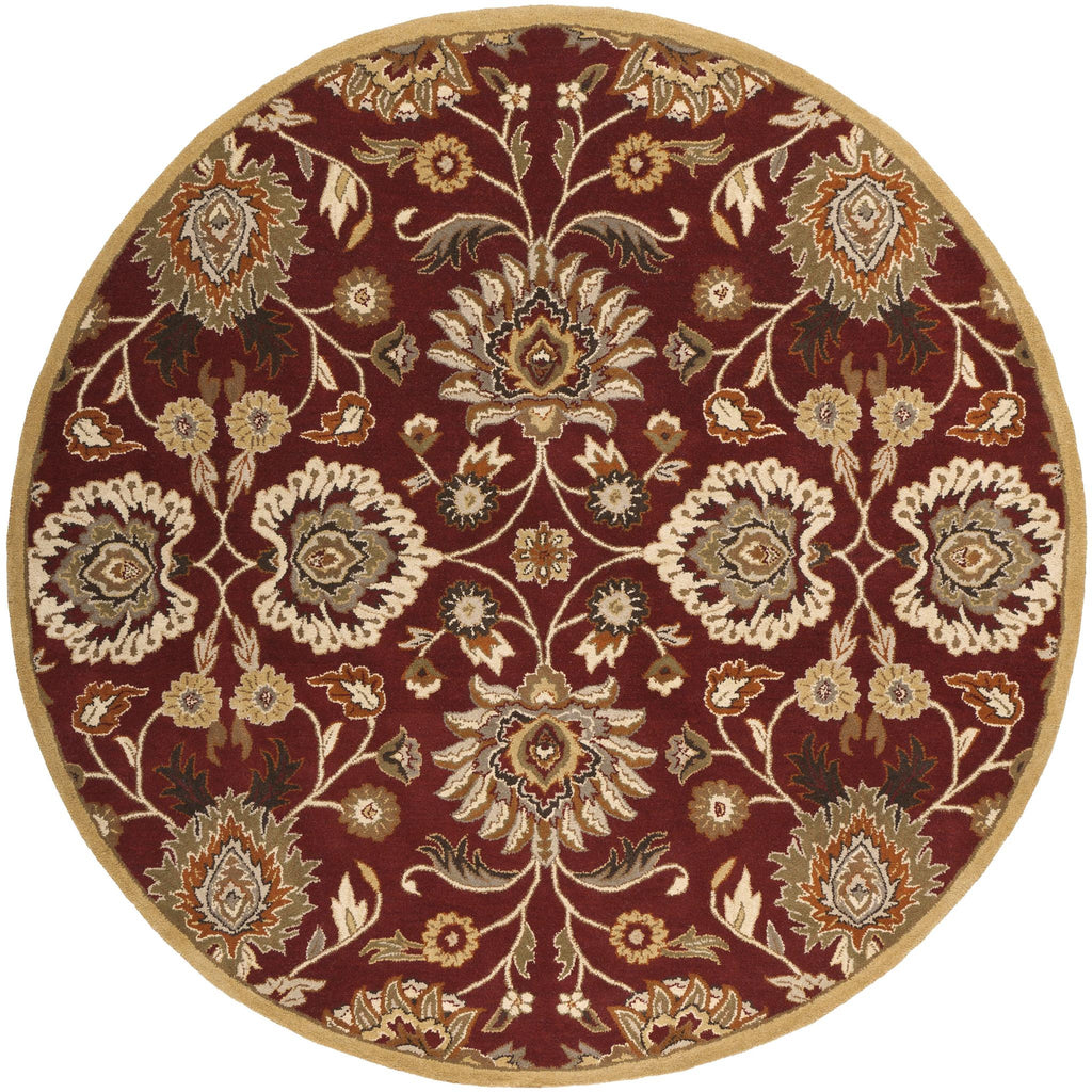 Surya Caesar CAE-1061 Black Brown 4' Round Rug