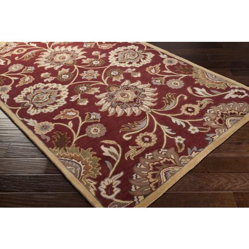 Surya Caesar CAE-1061 Black Brown 4' Square Rug