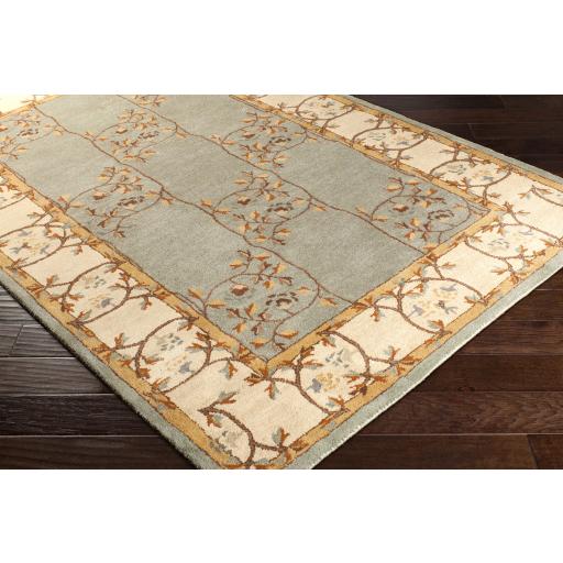 Surya Caesar CAE-1100 Beige Burnt Orange 4' Square Rug