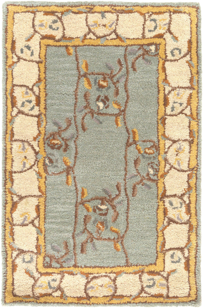 Surya Caesar CAE-1100 Beige Burnt Orange 6' Square Rug