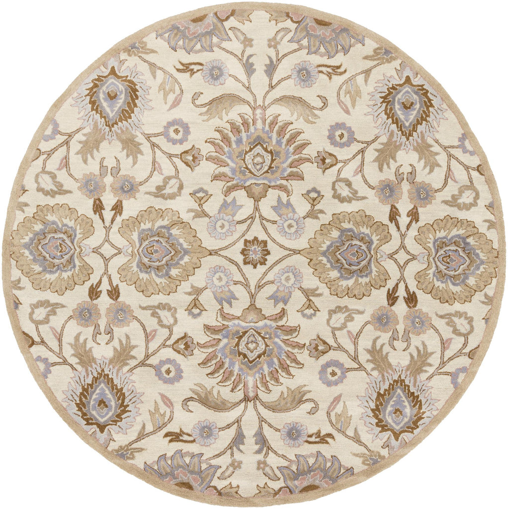 Surya Caesar CAE-1109 Brown Denim 4' Round Rug