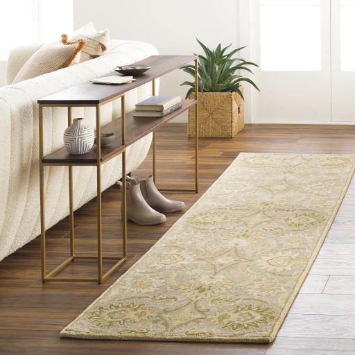 Surya Caesar CAE-1111 Gray Ivory 4' Round Rug