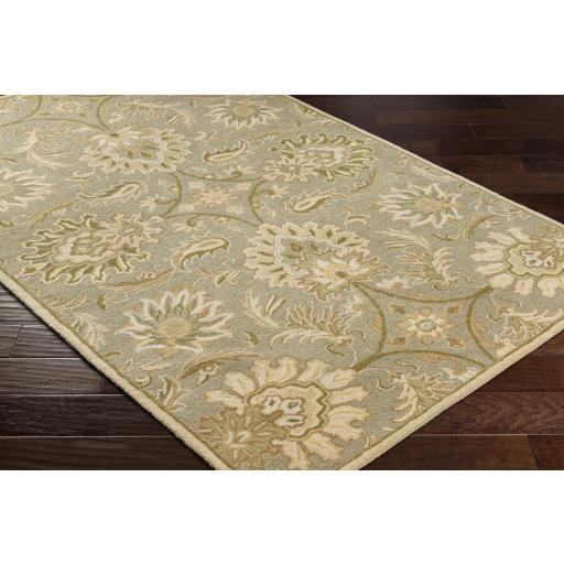 Surya Caesar CAE-1111 Gray Ivory 4' Round Rug