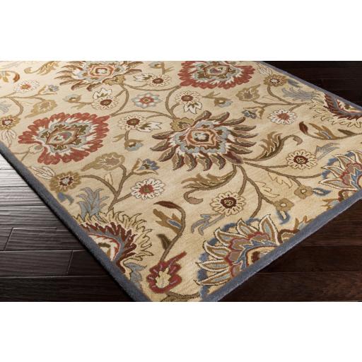 Surya Caesar CAE-1116 Blue Brick Red 4' Square Rug