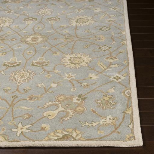 Surya Caesar CAE-1121 Gray Ivory 4' Square Rug