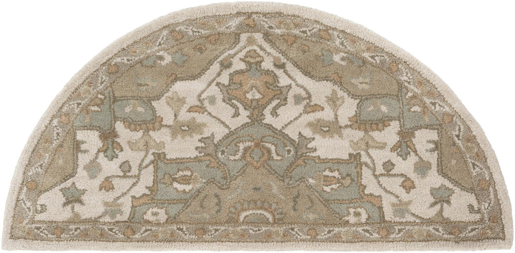 Surya Caesar CAE-1143 Beige Dark Brown 4' Round Rug