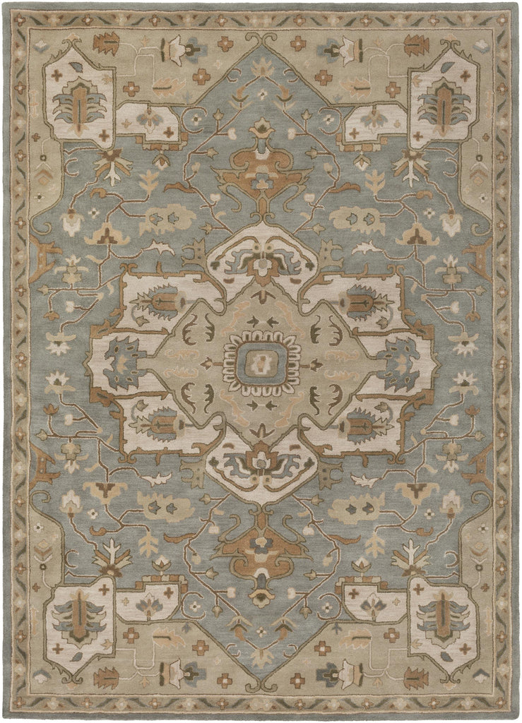 Surya Caesar CAE-1144 Beige Dark Brown 4' Round Rug