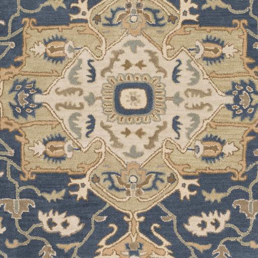 Surya Caesar CAE-1145 Brown Ink Blue 4' Square Rug