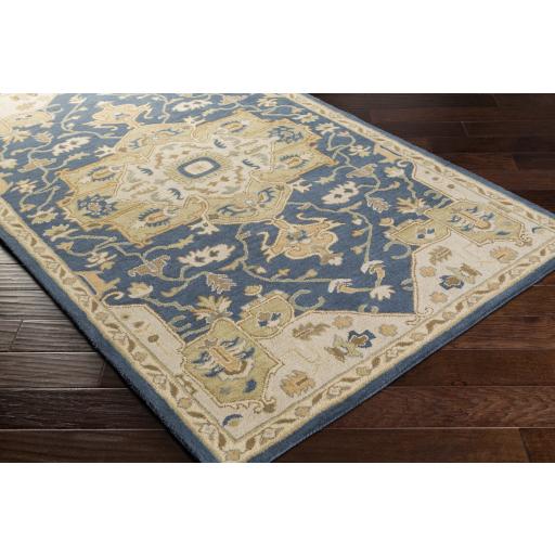 Surya Caesar CAE-1145 Brown Ink Blue 4' Square Rug