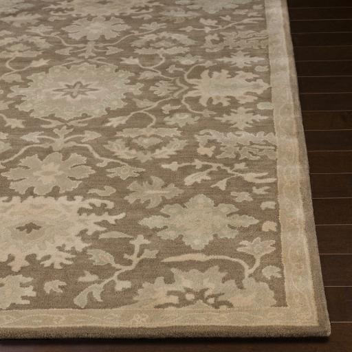 Surya Caesar CAE-1149 Beige Dark Brown 4' Square Rug