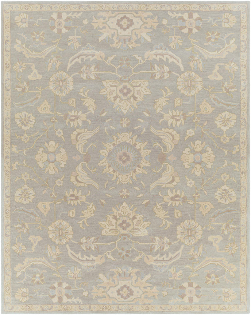 Surya Caesar CAE-1162 Beige Charcoal 4' Round Rug