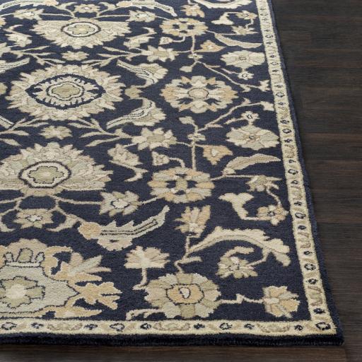 Surya Caesar CAE-1164 Brown Ink Blue 4' Square Rug