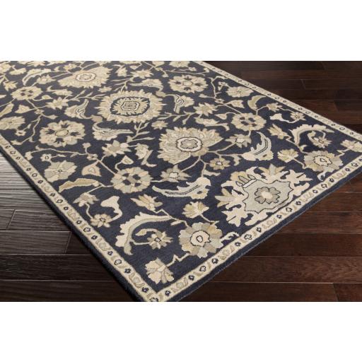 Surya Caesar CAE-1164 Brown Ink Blue 4' Square Rug