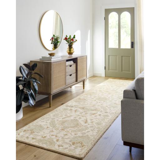 Surya Caesar CAE-1166 Cream Dusty Sage 4' Square Rug