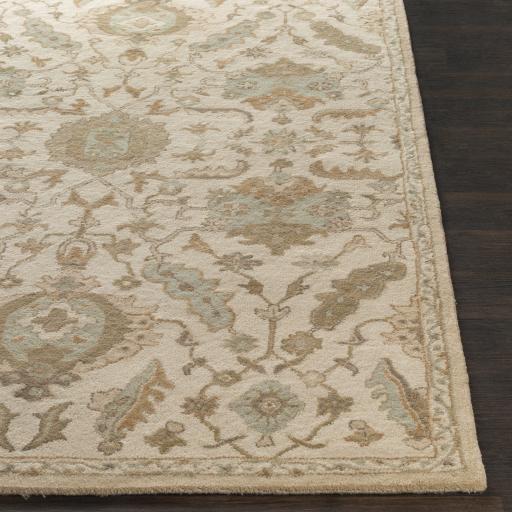 Surya Caesar CAE-1166 Cream Dusty Sage 4' Square Rug