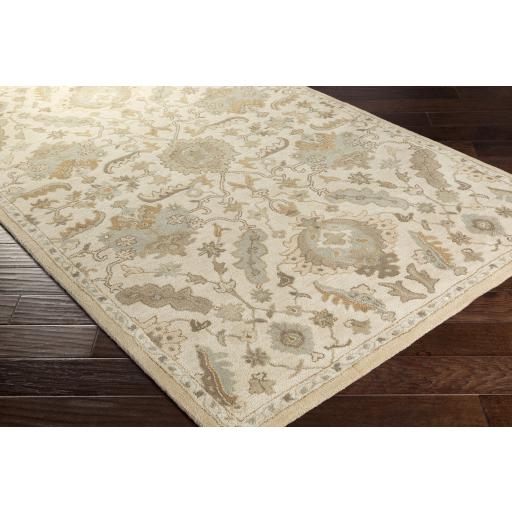 Surya Caesar CAE-1166 Cream Dusty Sage 4' Square Rug