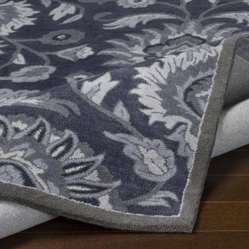 Surya Caesar CAE-1191 Charcoal Denim 4' Square Rug