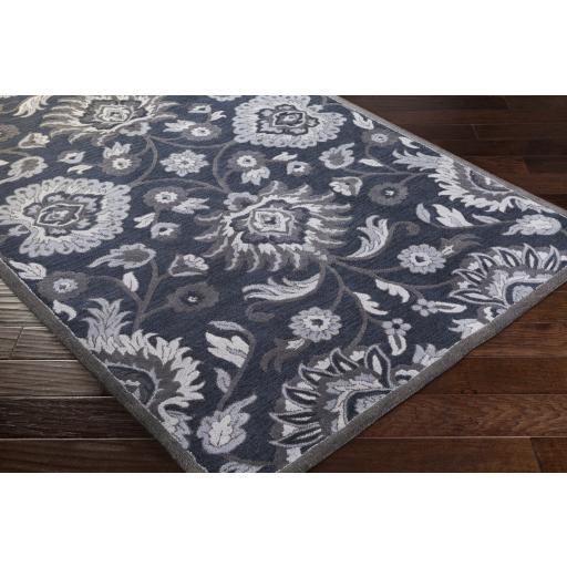 Surya Caesar CAE-1191 Charcoal Denim 4' Square Rug