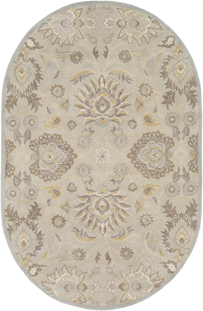 Surya Caesar CAE-1192 Ivory Light Brown 4' Round Rug