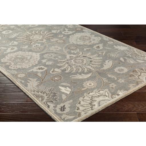 Surya Caesar CAE-1195 Black Brown 4' Square Rug