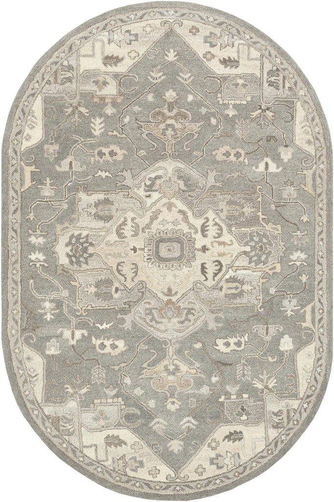 Surya Caesar CAE-1196 Black Brown 9'9" Square Rug