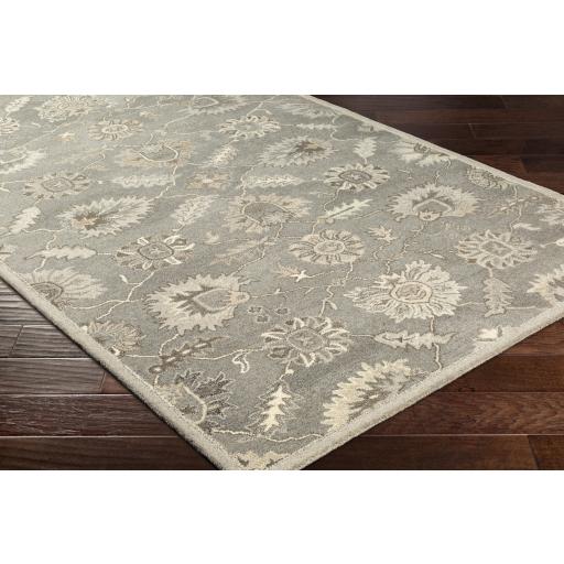 Surya Caesar CAE-1199 Black Brown 4' Square Rug