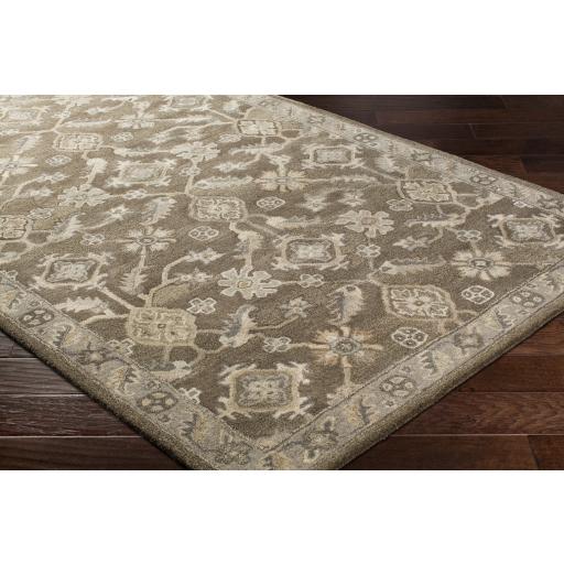 Surya Caesar CAE-1200 Black Brown 4' Square Rug