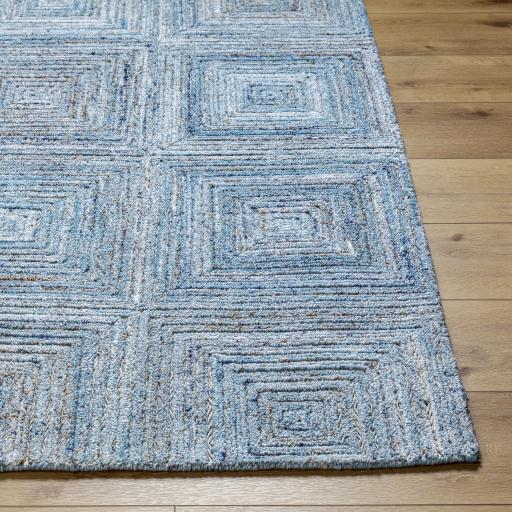 Surya Calgary CGR-2301 Dark Blue Ice Blue 2' x 3' Rug