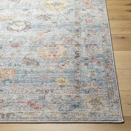 Surya Calhoun CAH-2302 Aqua Burnt Orange 2'7" x 7'3" Rug