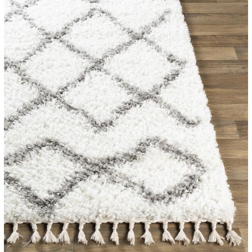 Surya California Shag CAF-2301 Gray Off-White 5'3" x 7'3" Rug