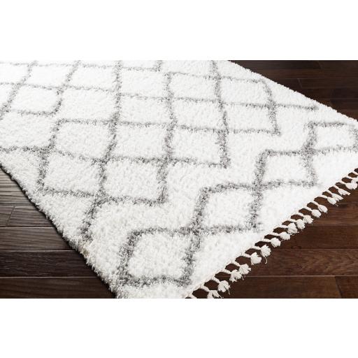 Surya California Shag CAF-2301 Gray Off-White 5'3" x 7'3" Rug