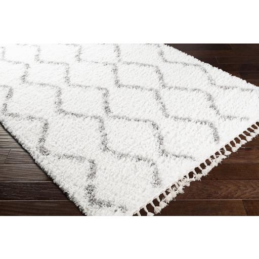 Surya California Shag CAF-2302 Gray Off-White 5'3" x 7'3" Rug