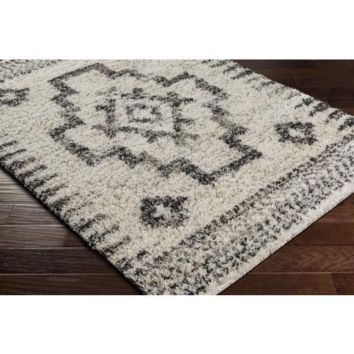 Surya Capella Shag CPS-2302 Black Gray 5'3" x 7' Rug