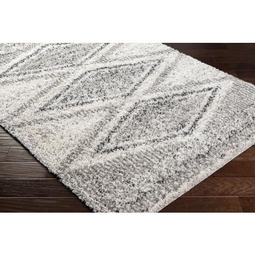 Surya Capella Shag CPS-2304 Black Gray 5'3" x 7' Rug