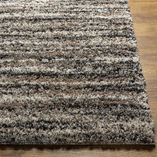 Surya Capella Shag CPS-2307 Black Gray 5'3" x 7' Rug