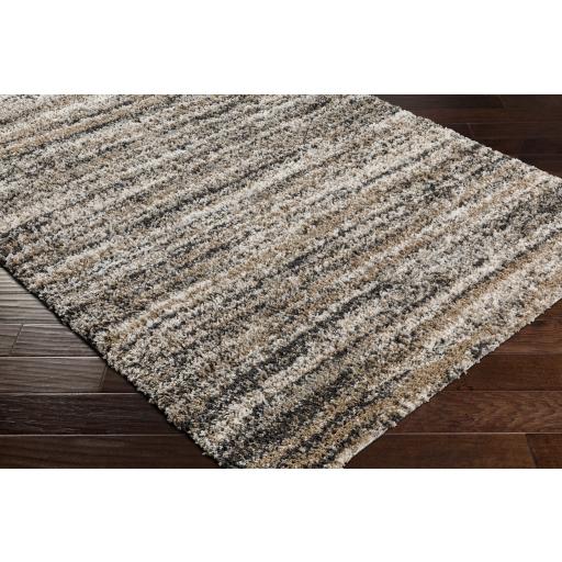 Surya Capella Shag CPS-2307 Black Gray 5'3" x 7' Rug