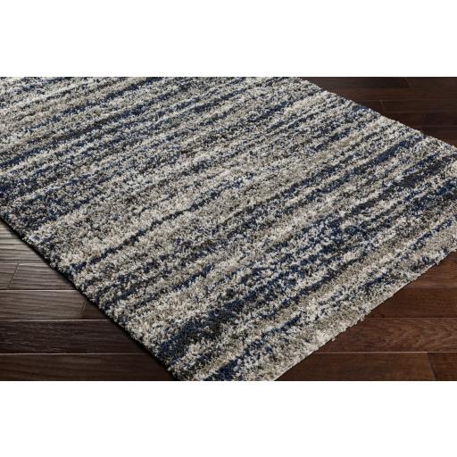 Surya Capella Shag CPS-2308 Black Dark Blue 5'3" x 7' Rug