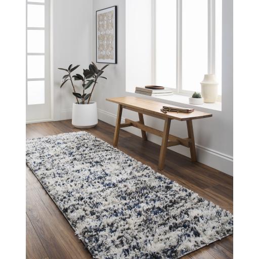 Surya Capella Shag CPS-2309 Black Dark Blue 6'7" x 9' Rug