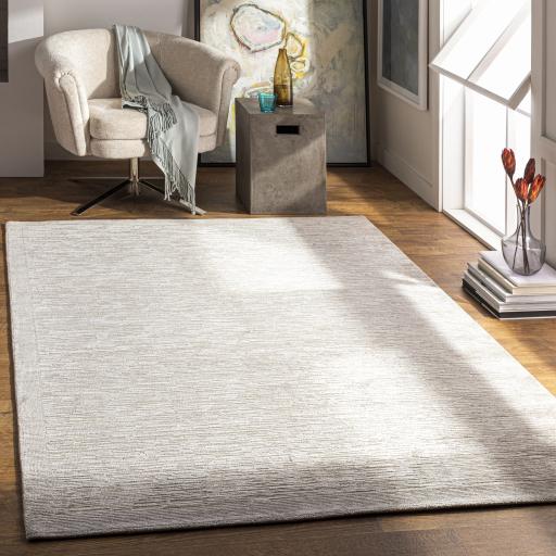 Surya Capri CAP-2305 Charcoal Light Beige 2'6" x 8' Rug