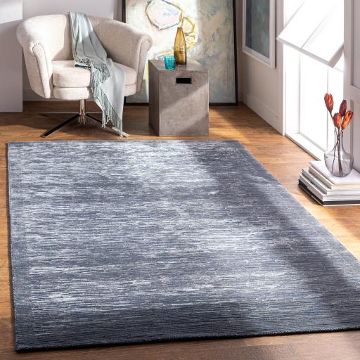 Surya Capri CAP-2307 Black Charcoal 2'6" x 8' Rug