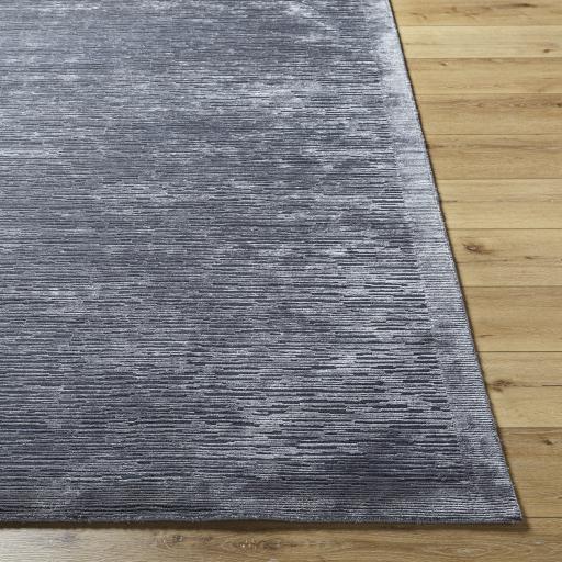 Surya Capri CAP-2307 Black Charcoal 2'6" x 8' Rug