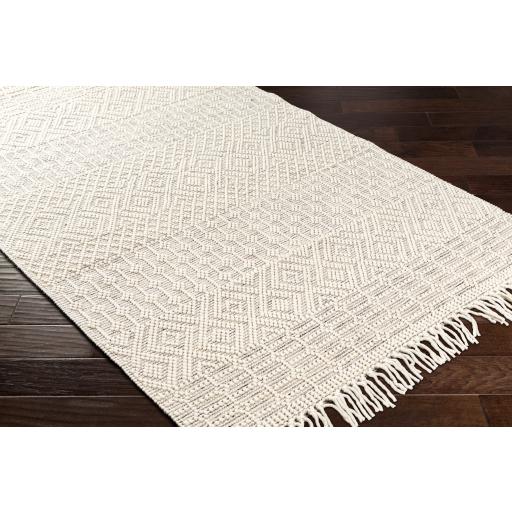 Surya Casa DeCampo CDC-2306 Black Light Beige 2'6" x 8' Rug