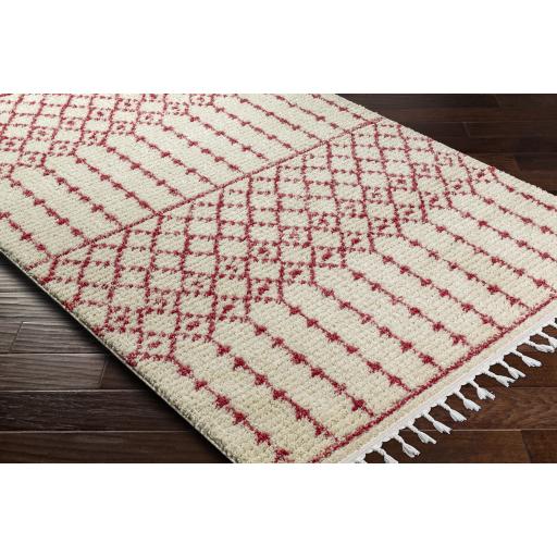 Surya Casablanca Shag CAG-2311 Burgundy Ivory 9'2" x 12' Rug