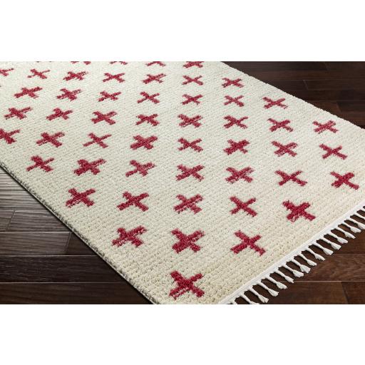 Surya Casablanca Shag CAG-2312 Burgundy Ivory 9'2" x 12' Rug