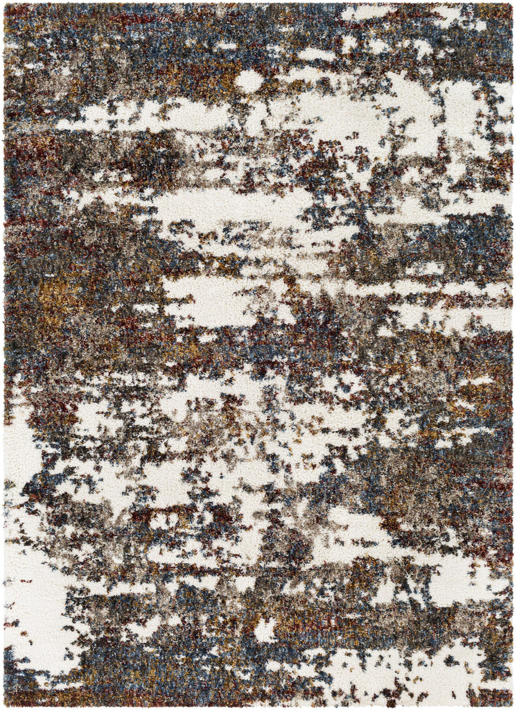 Surya Celestial Shag CSG-2307 Burgundy Cream 2' x 2'11" Rug