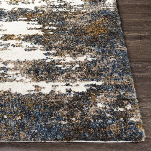 Surya Celestial Shag CSG-2308 Cream Dark Blue 2' x 2'11" Rug