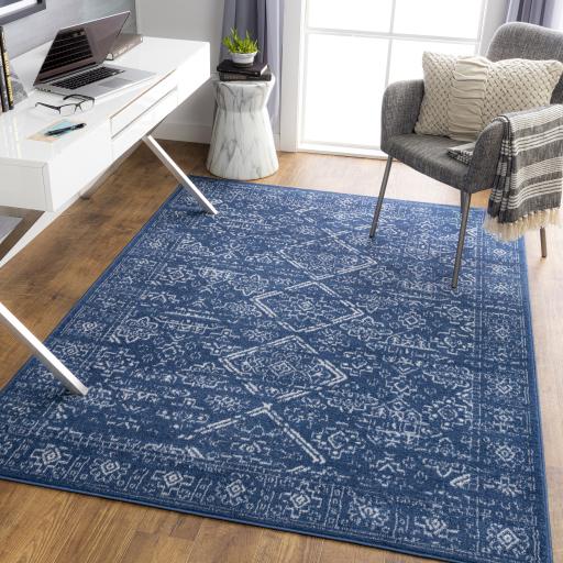 Surya Cesar CEG-2331 Cream Navy 6'7" x 9' Rug